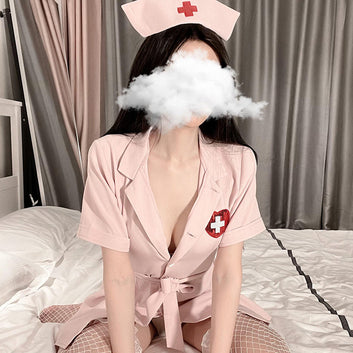 Pure Seduction Pink Nurse Dress Robe