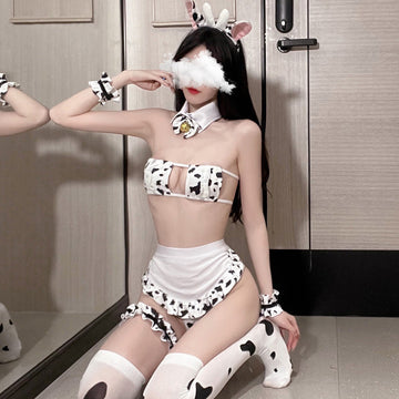 Playful Cow Maid Fantasy