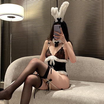 Sensual Black Bunny Role-Play Set